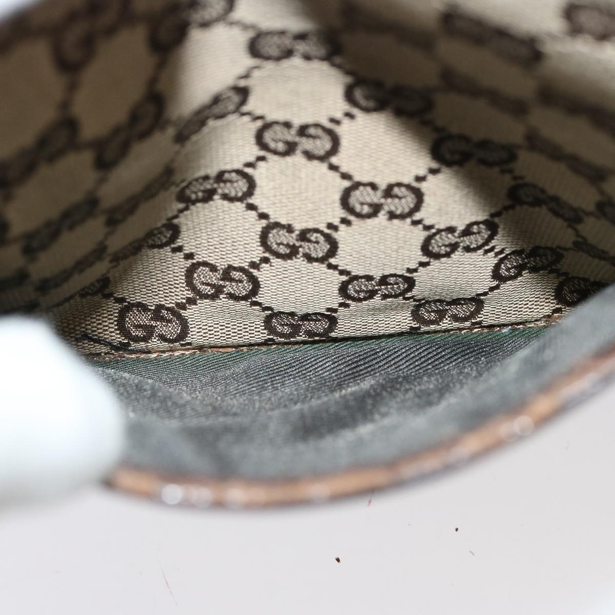 GUCCI GG Canvas Shoulder Bag Beige 122793 73373