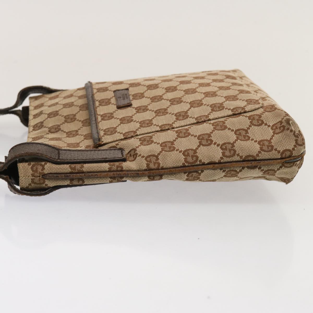 GUCCI GG Canvas Shoulder Bag Beige 122793 73373