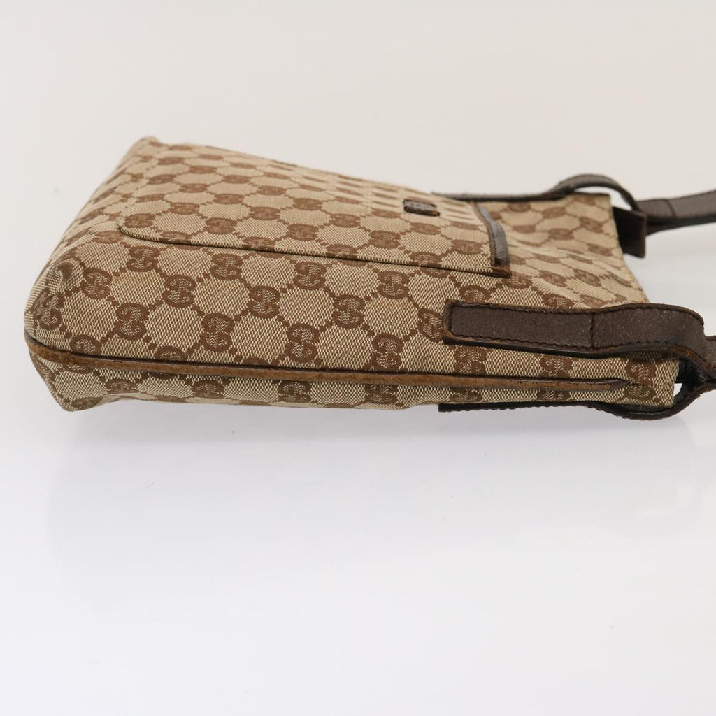 GUCCI GG Canvas Shoulder Bag Beige 122793 73373