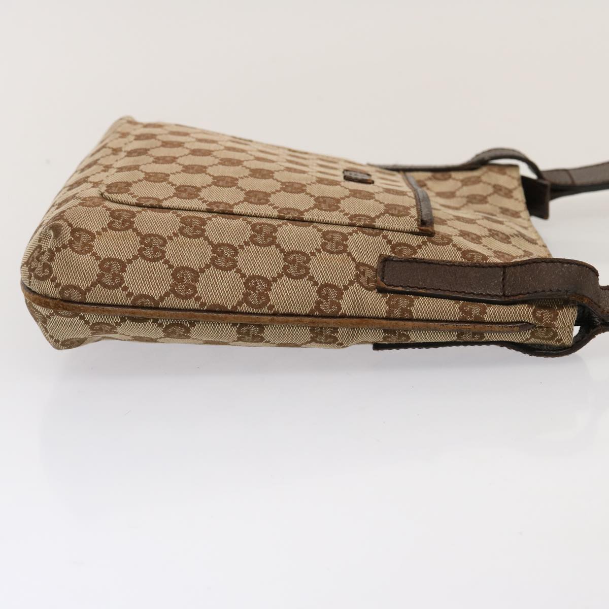 GUCCI GG Canvas Shoulder Bag Beige 122793 73373