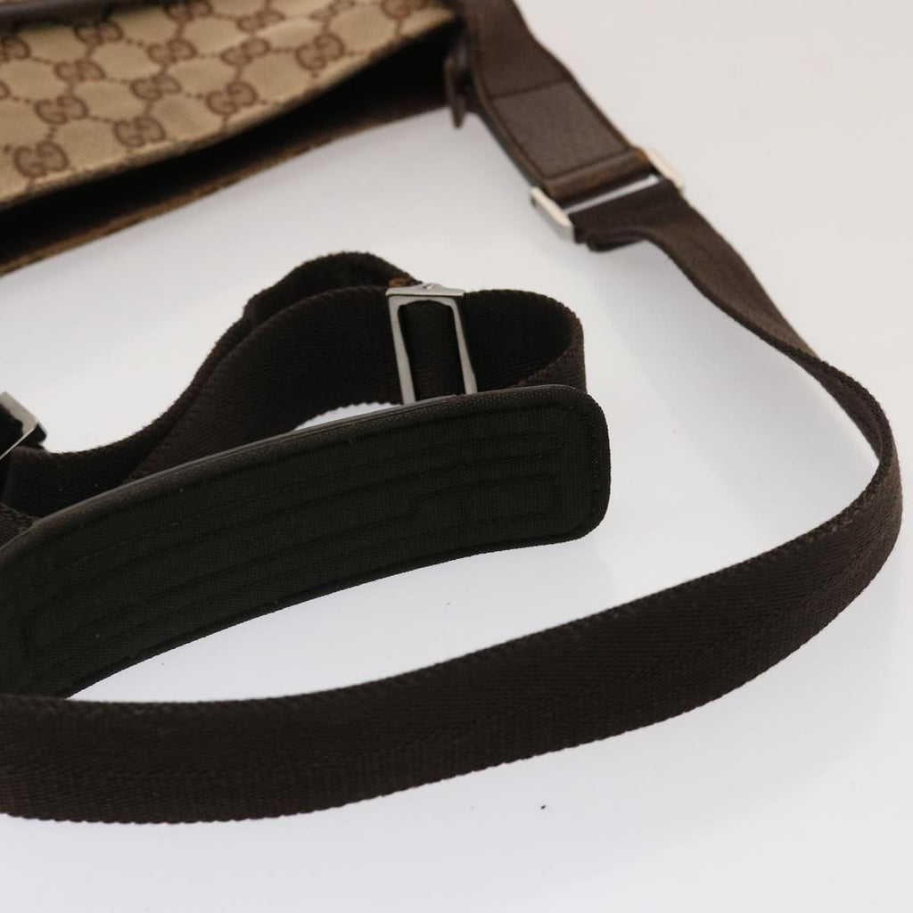 GUCCI GG Canvas Shoulder Bag Beige 122793 73373