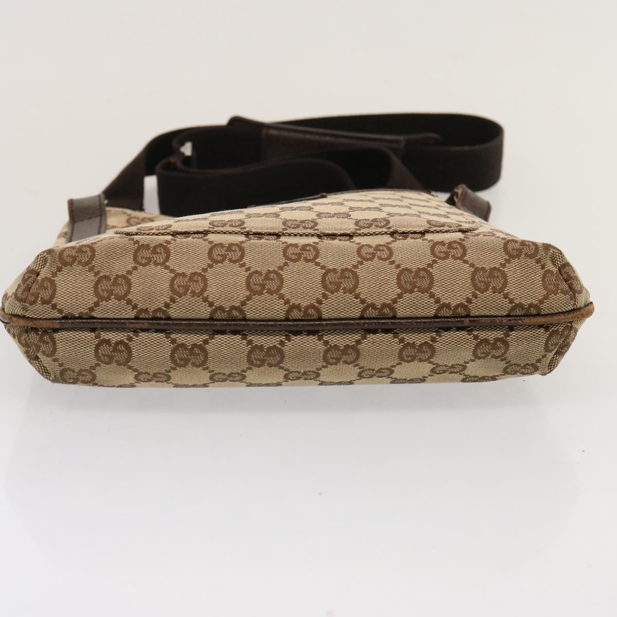 GUCCI GG Canvas Shoulder Bag Beige 122793 73373