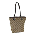 GUCCI GG Canvas Tote Bag Beige 120840 73375