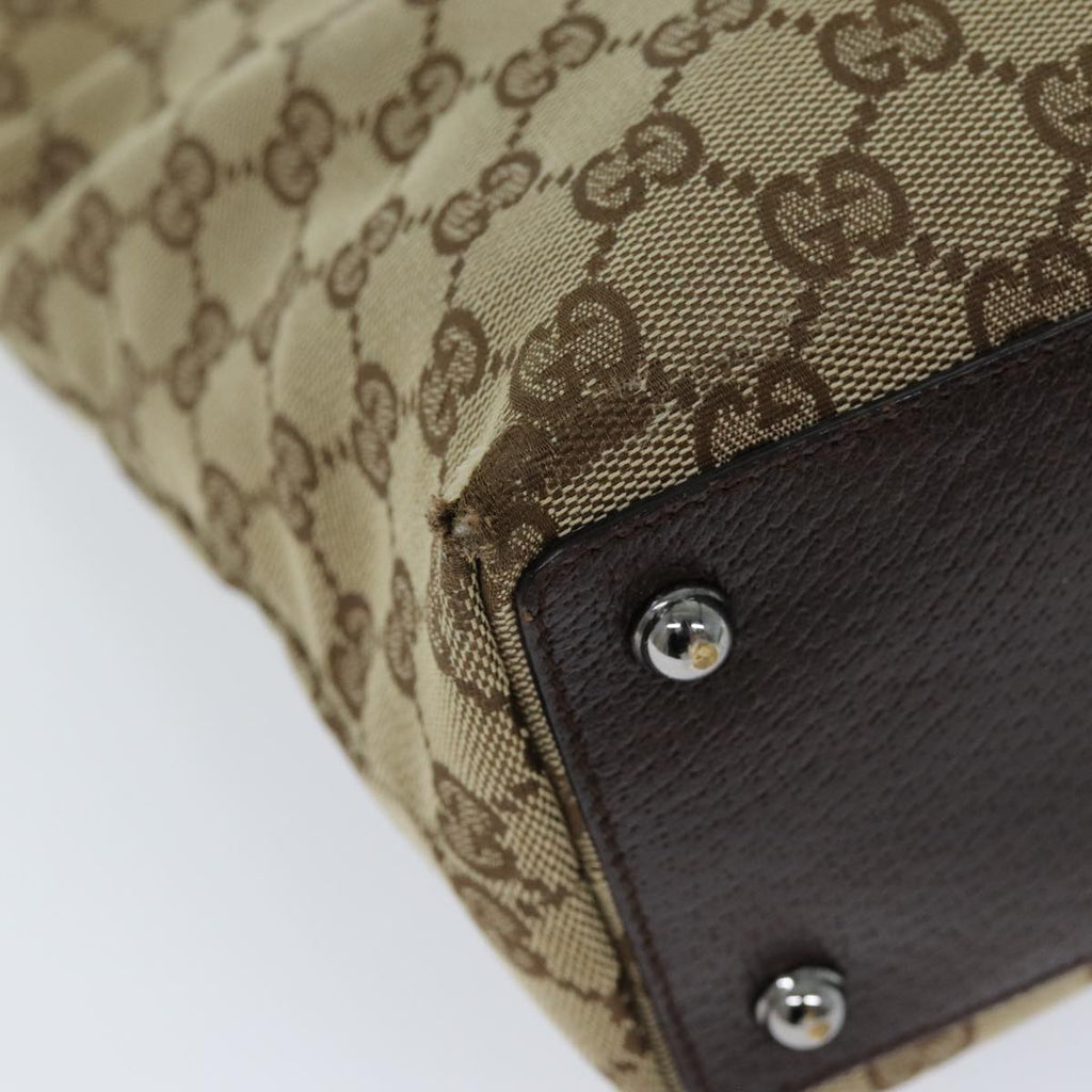 GUCCI GG Canvas Tote Bag Beige 120840 73375