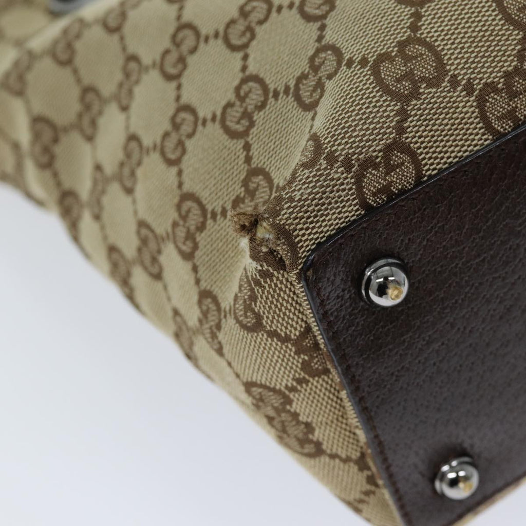GUCCI GG Canvas Tote Bag Beige 120840 73375