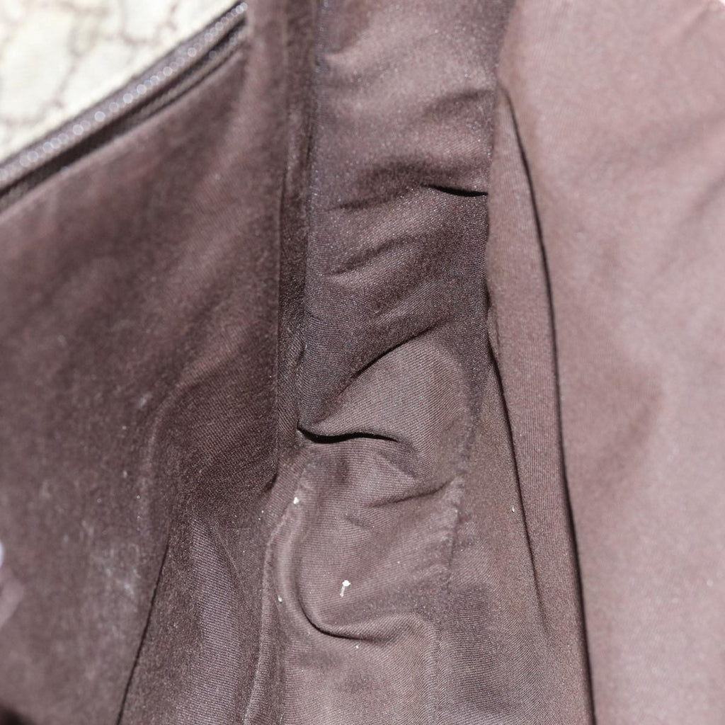 GUCCI GG Supreme Web Sherry Line Shoulder Bag PVC Beige Red 145844 73376
