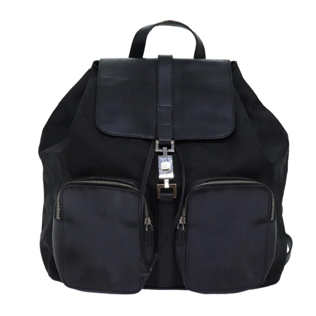 GUCCI GG Canvas Jackie Backpack Black 003 0246 73377