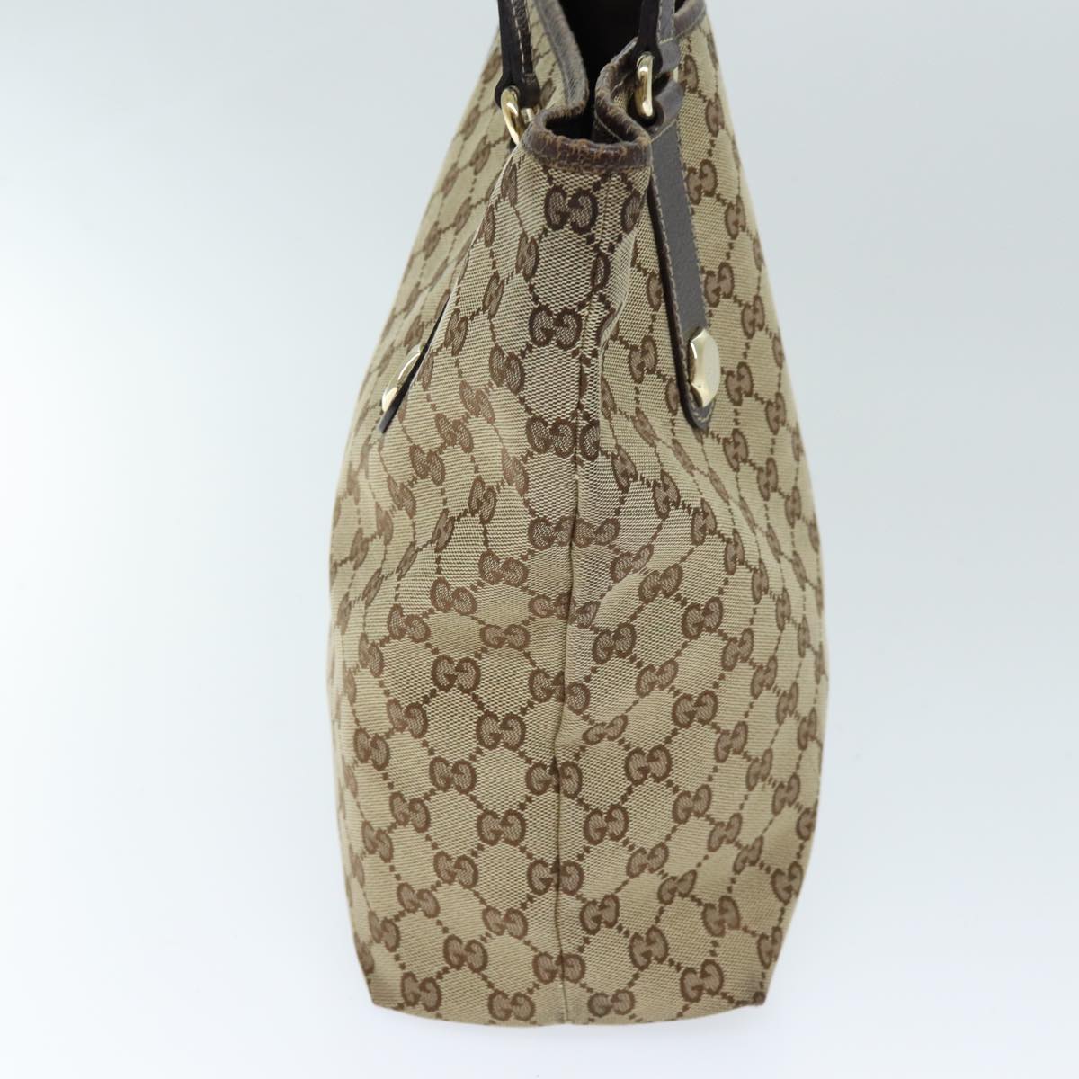 GUCCI GG Canvas Tote Bag Beige 153009 73451
