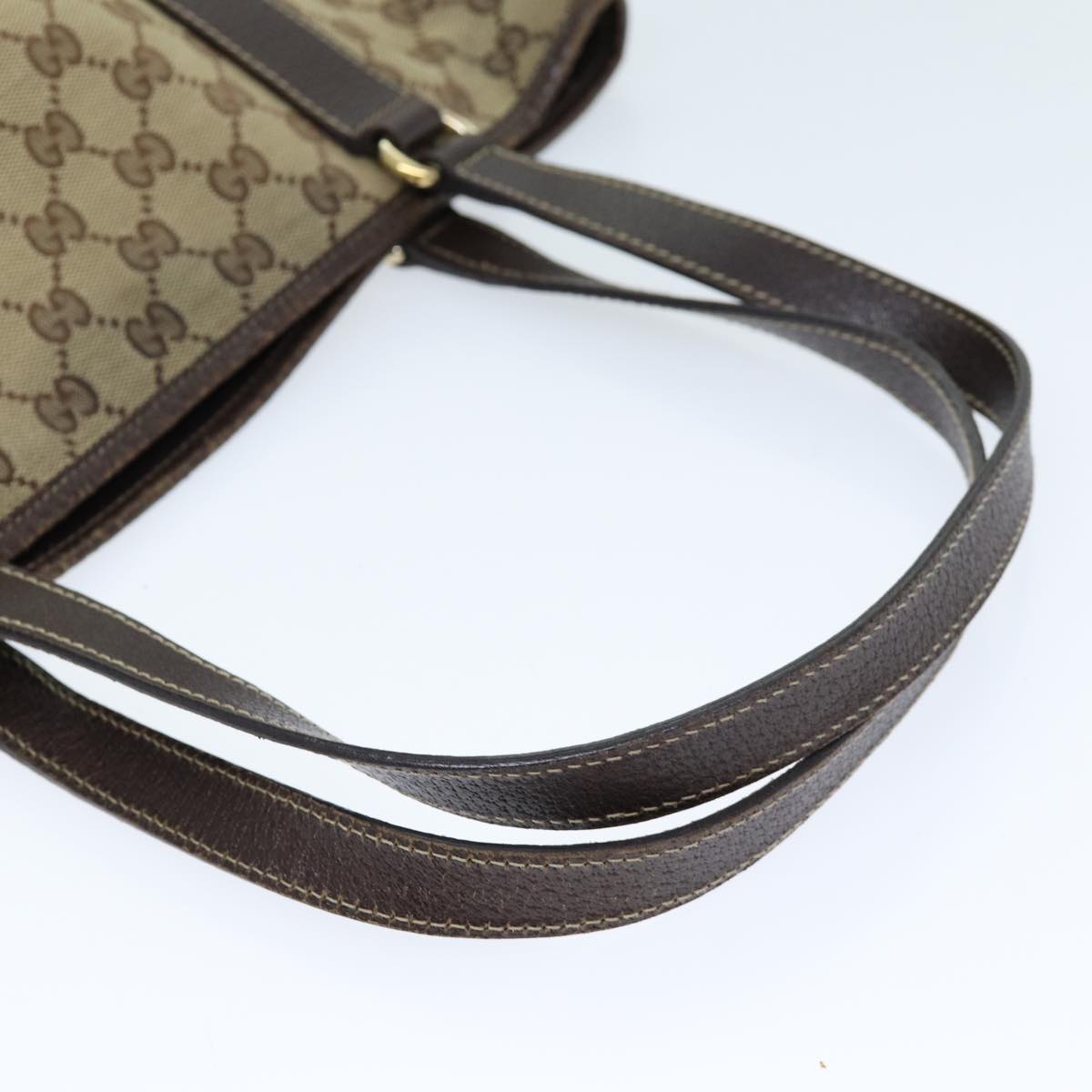 GUCCI GG Canvas Tote Bag Beige 153009 73451