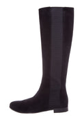 Jimmy Choo Faith Flat Black Suede Boots SZ 39