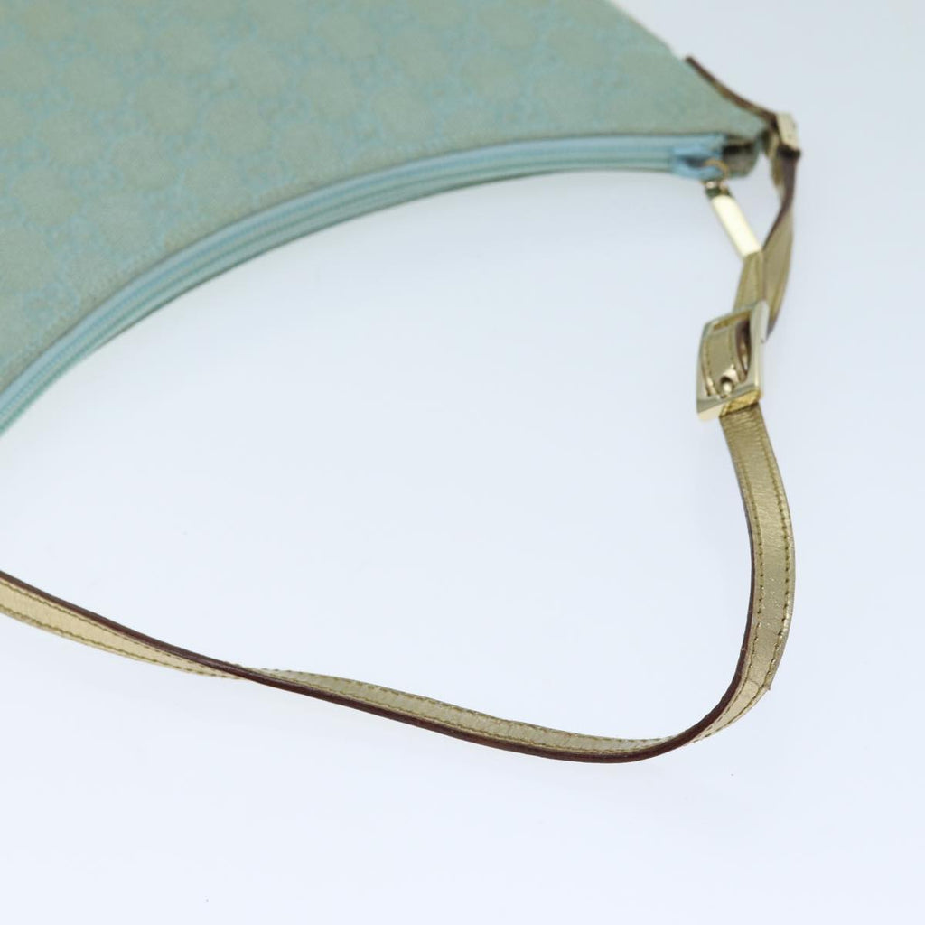 GUCCI GG Canvas Shoulder Bag Light Blue 73592