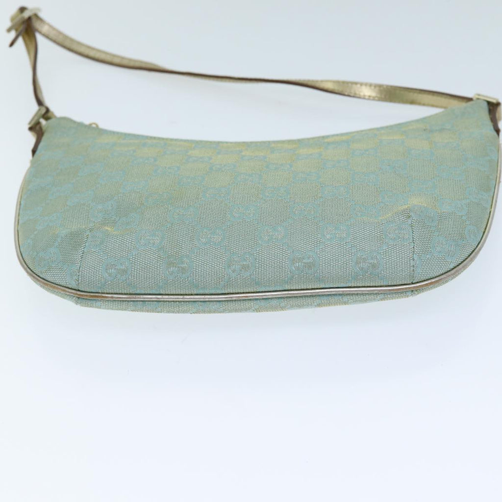 GUCCI GG Canvas Shoulder Bag Light Blue 73592