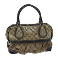 GUCCI GG Crystal Hand Bag Beige 223962 73606