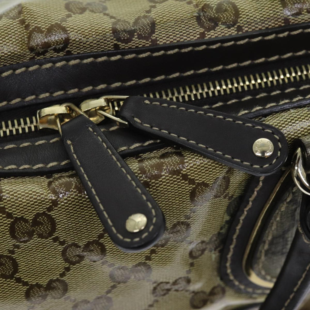 GUCCI GG Crystal Hand Bag Beige 223962 73606