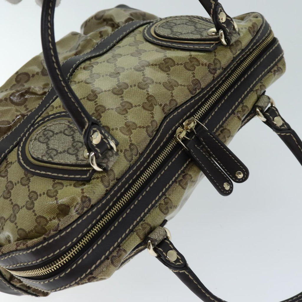 GUCCI GG Crystal Hand Bag Beige 223962 73606