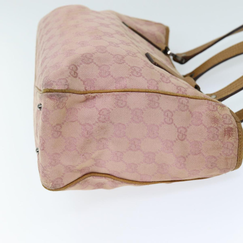 GUCCI GG Canvas Hand Bag Pink 113019 73607