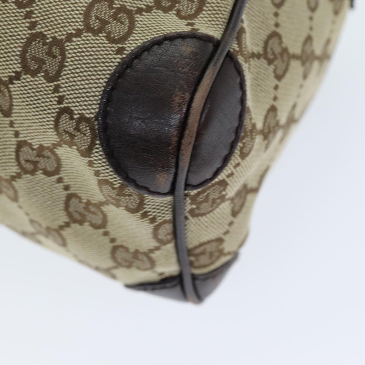 GUCCI GG Canvas Web Sherry Line Hand Bag Beige Red Green 30458 73608
