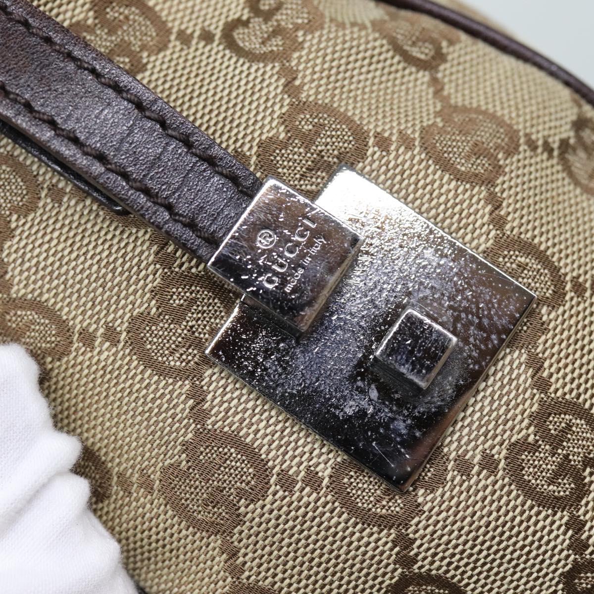 GUCCI GG Canvas Web Sherry Line Hand Bag Beige Red Green 30458 73608