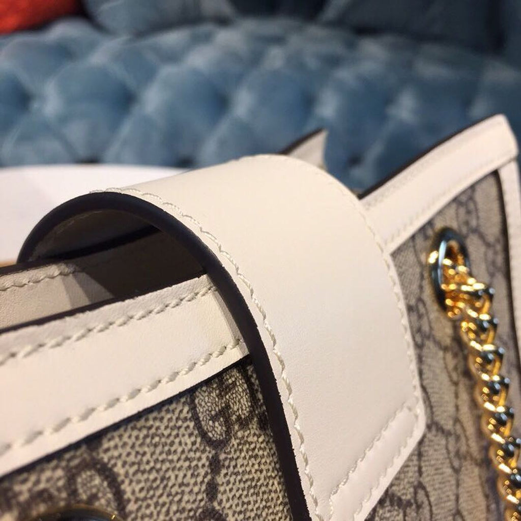 Glami Padlock Small Glami Shoulder Bag A Material With Low Environmental Impact With White For Women 10in/26cm Glami 498156 KHNKG 9761