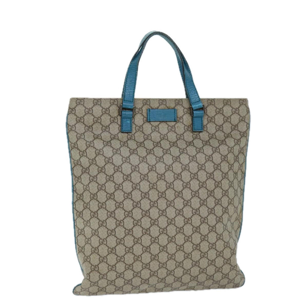 GUCCI GG Supreme Tote Bag PVC Beige 131258 73609