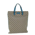 GUCCI GG Supreme Tote Bag PVC Beige 131258 73609