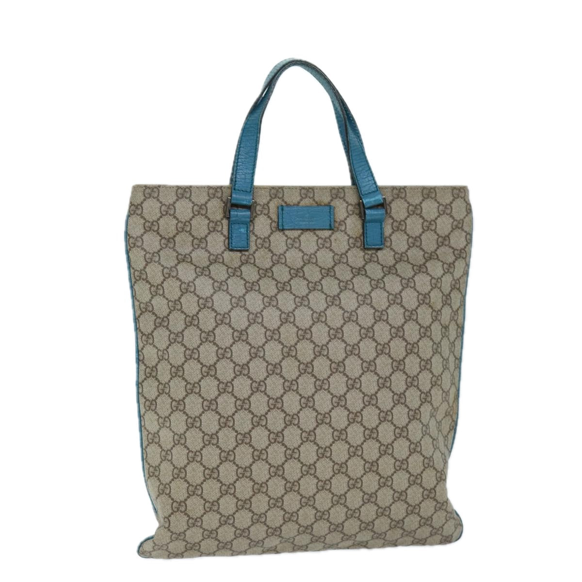 GUCCI GG Supreme Tote Bag PVC Beige 131258 73609