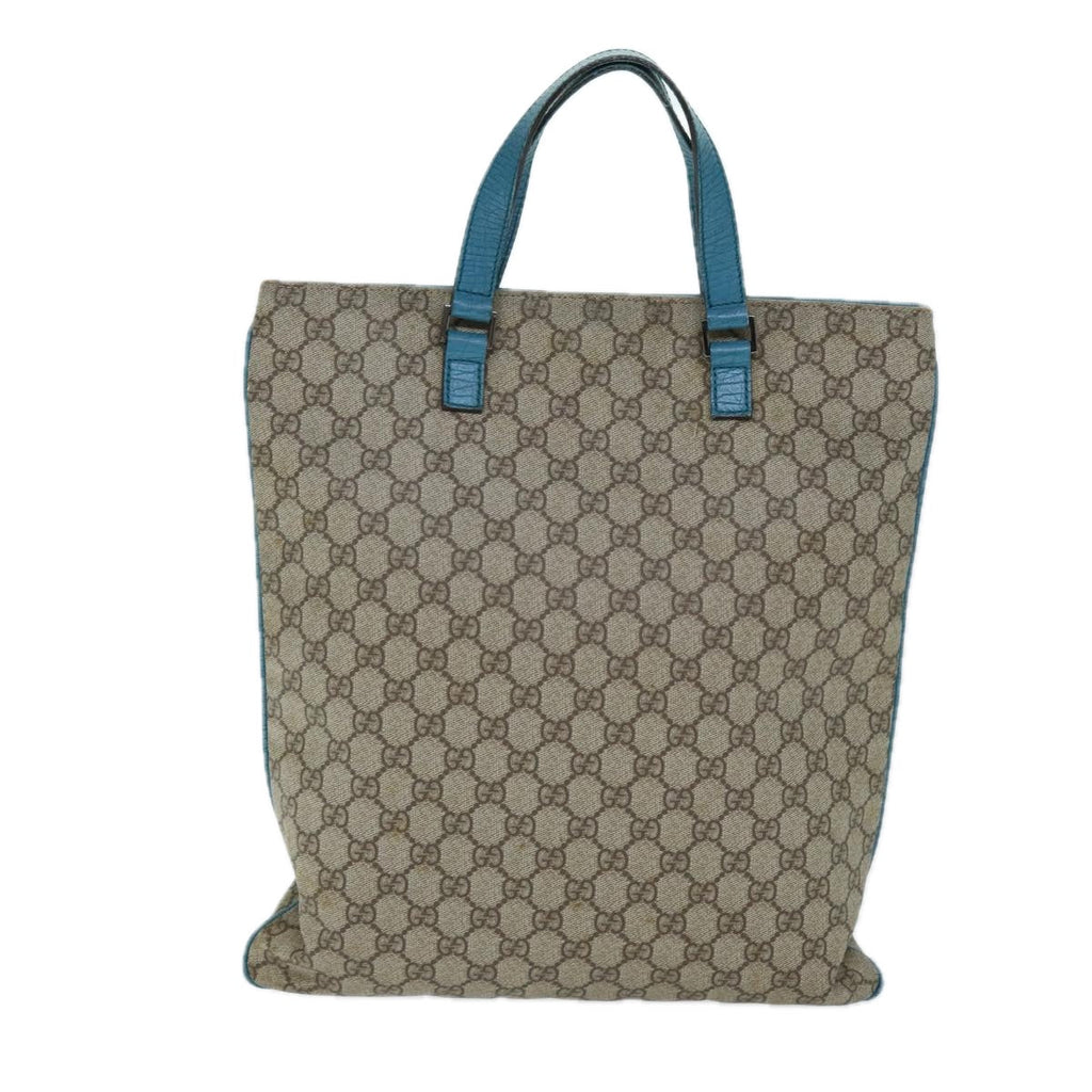 GUCCI GG Supreme Tote Bag PVC Beige 131258 73609