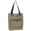 GUCCI GG Supreme Web Sherry Line Tote Bag Beige Red Green 39 02 003 73610