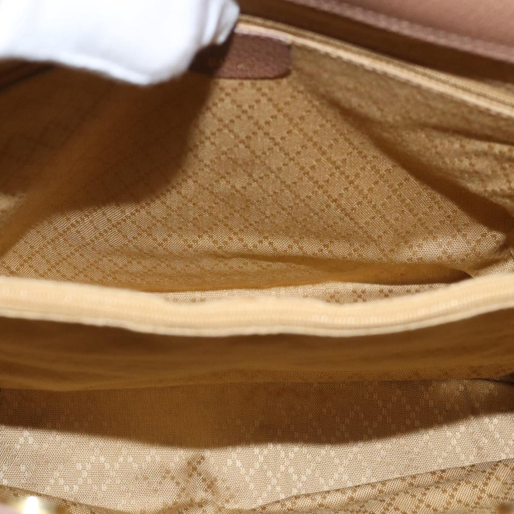 GUCCI Bamboo Hand Bag Suede 2way Brown 002 123 0322 73613