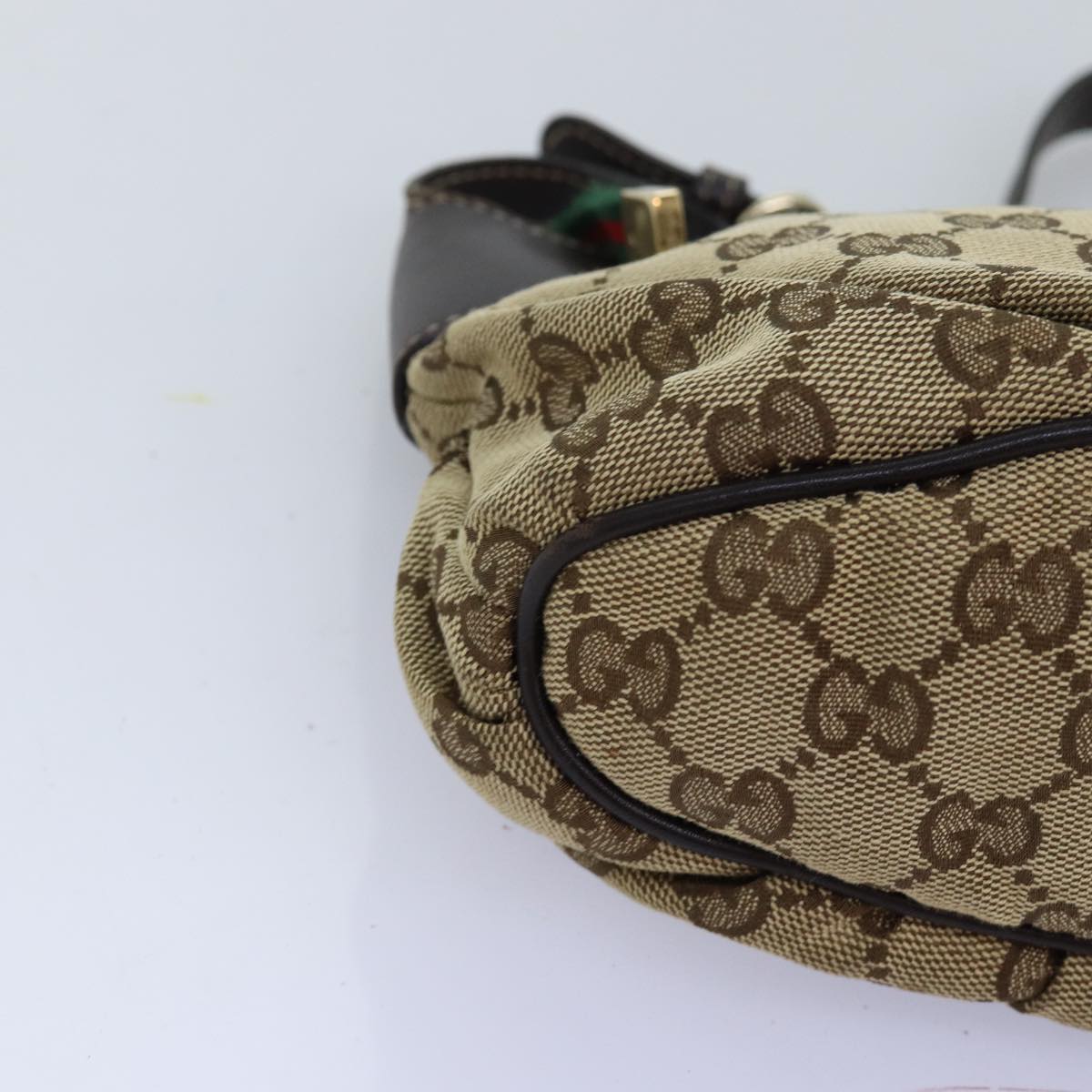 GUCCI GG Canvas Shoulder Pouch Beige 224093 73651