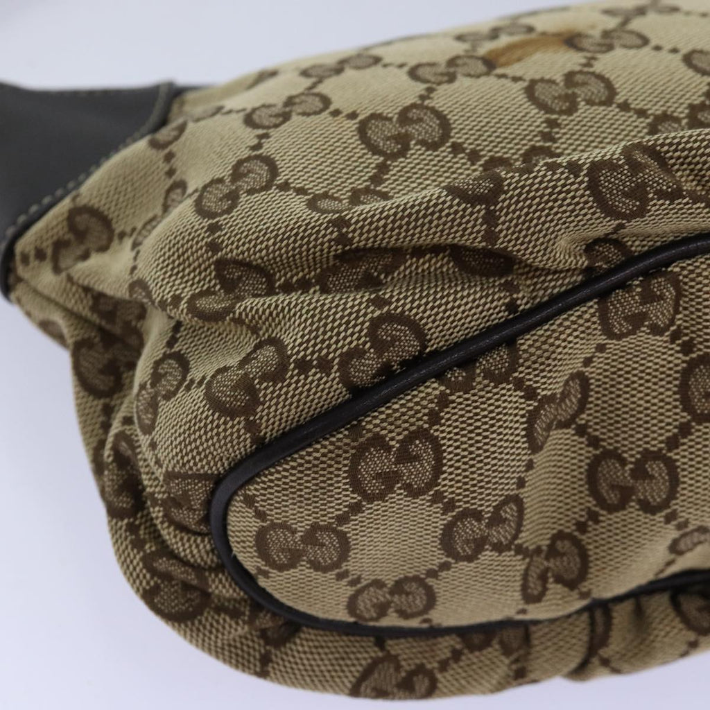 GUCCI GG Canvas Shoulder Pouch Beige 224093 73651