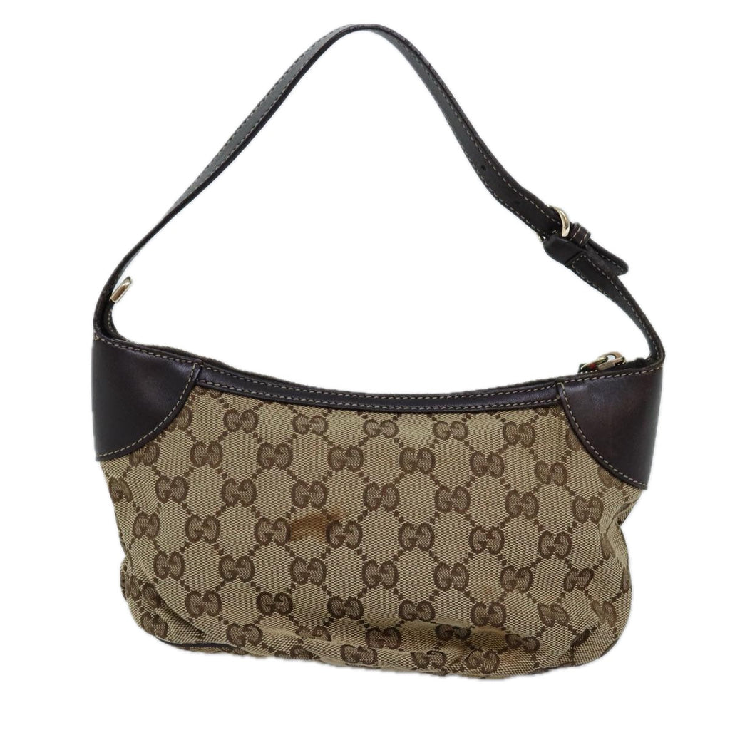GUCCI GG Canvas Shoulder Pouch Beige 224093 73651