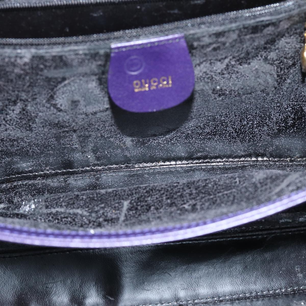 GUCCI Shoulder Bag Leather Outlet Purple 73727