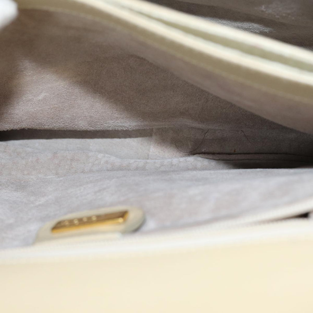 GUCCI Hand Bag Leather Beige 000 110 0092 73730
