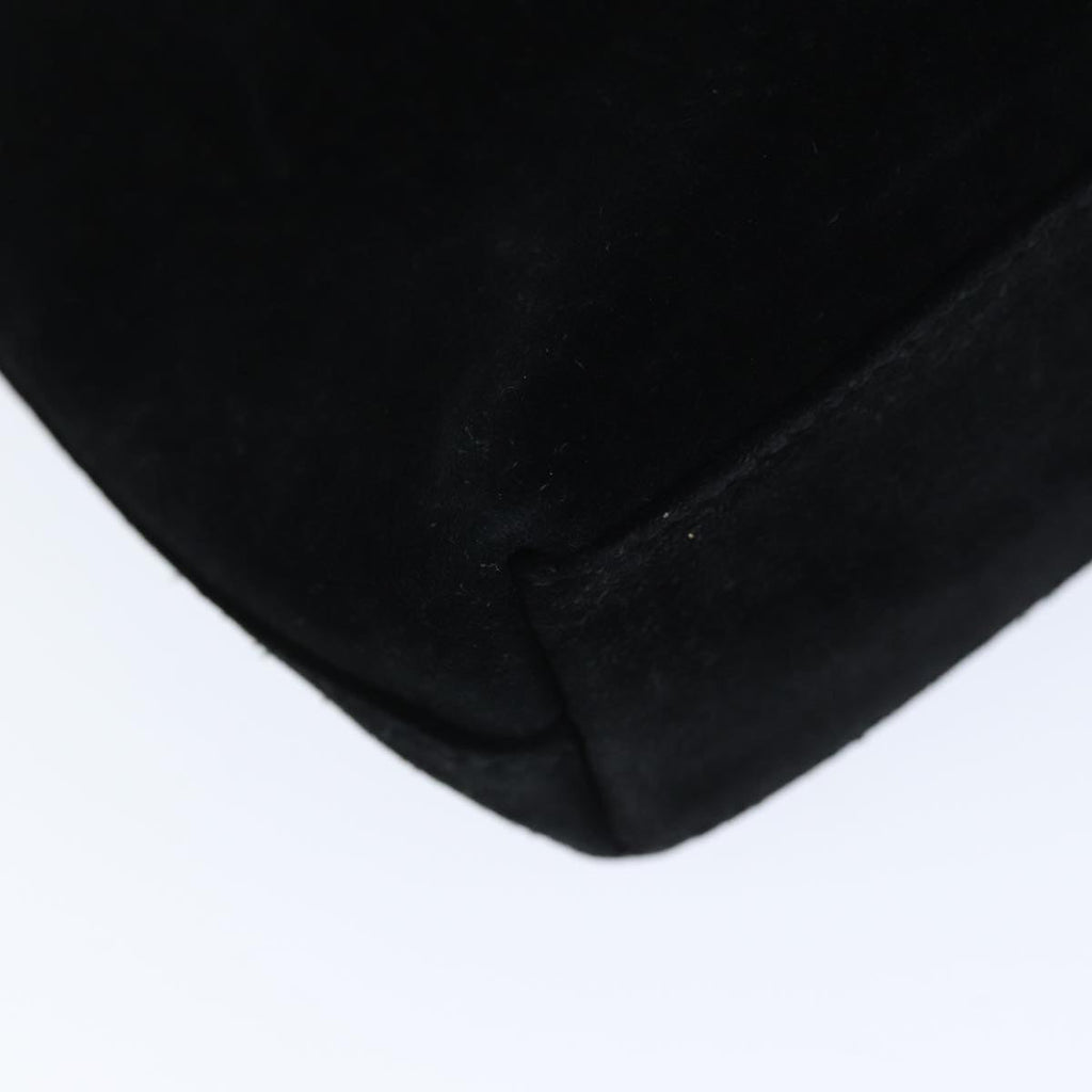 GUCCI Hand Bag Suede Black 000 2113 0553 73731