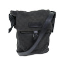 GUCCI GG Canvas Shoulder Bag Gray 101654 73733