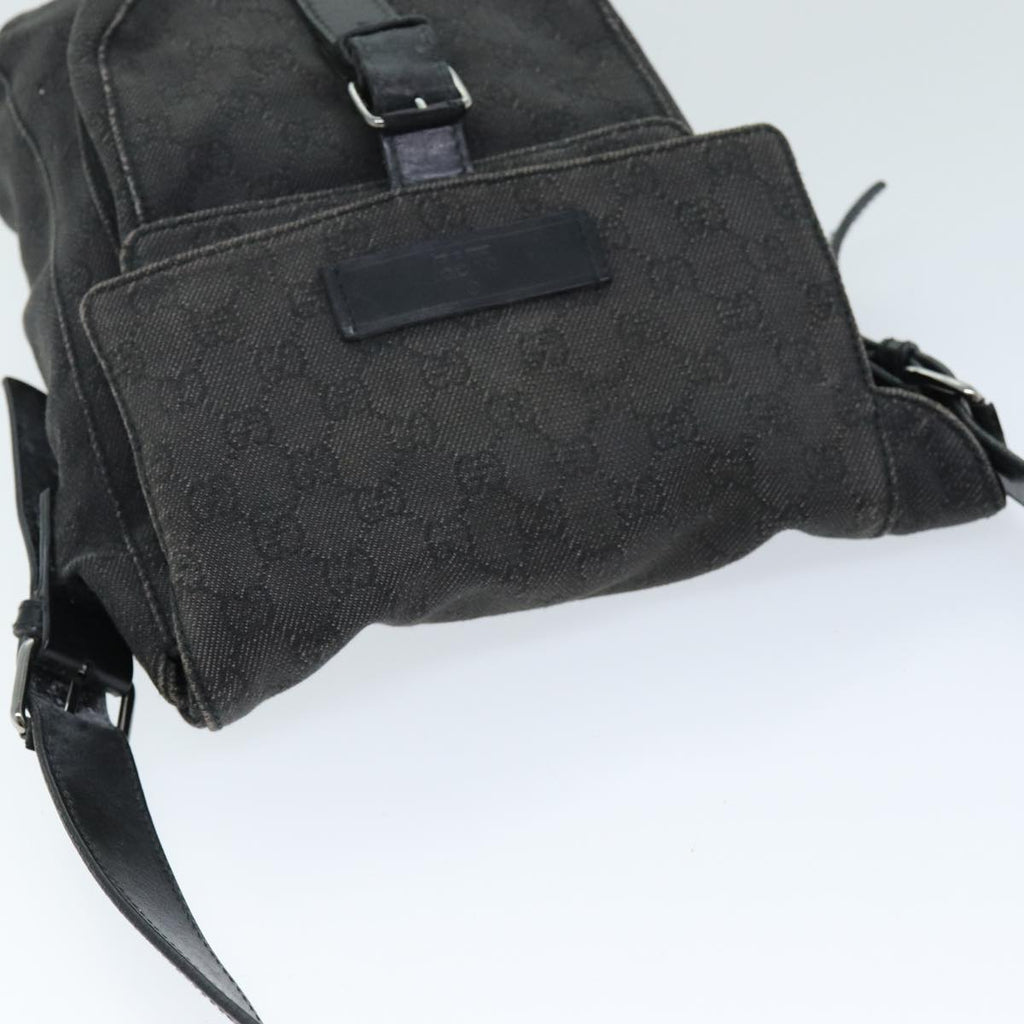 GUCCI GG Canvas Shoulder Bag Gray 101654 73733