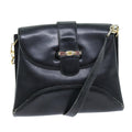 GUCCI Shoulder Bag Leather Black 73737