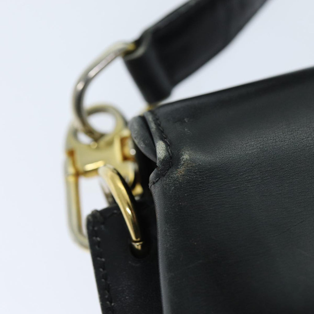GUCCI Shoulder Bag Leather Black 73737