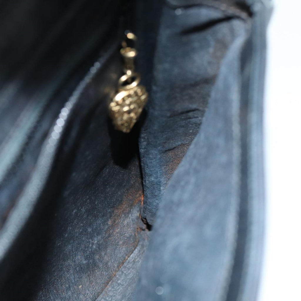GUCCI Shoulder Bag Leather Black 73737