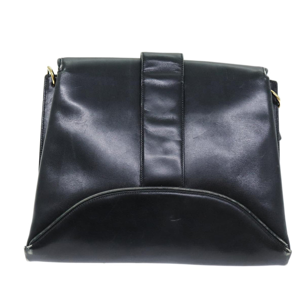 GUCCI Shoulder Bag Leather Black 73737