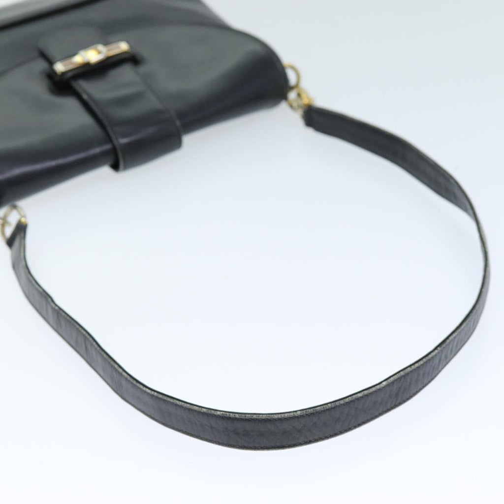 GUCCI Shoulder Bag Leather Black 73737