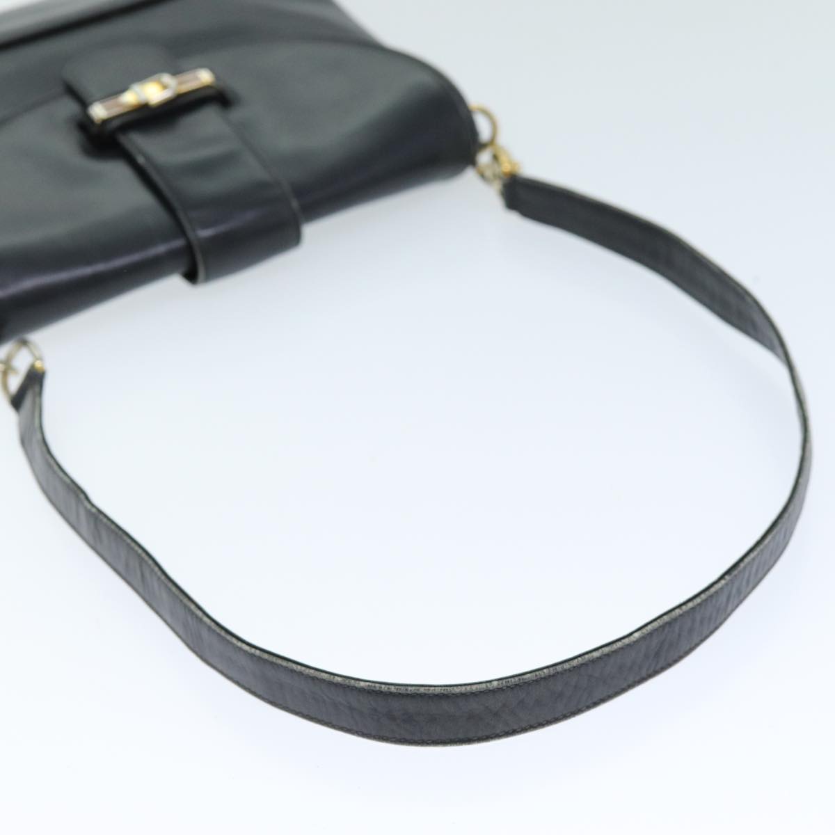 GUCCI Shoulder Bag Leather Black 73737