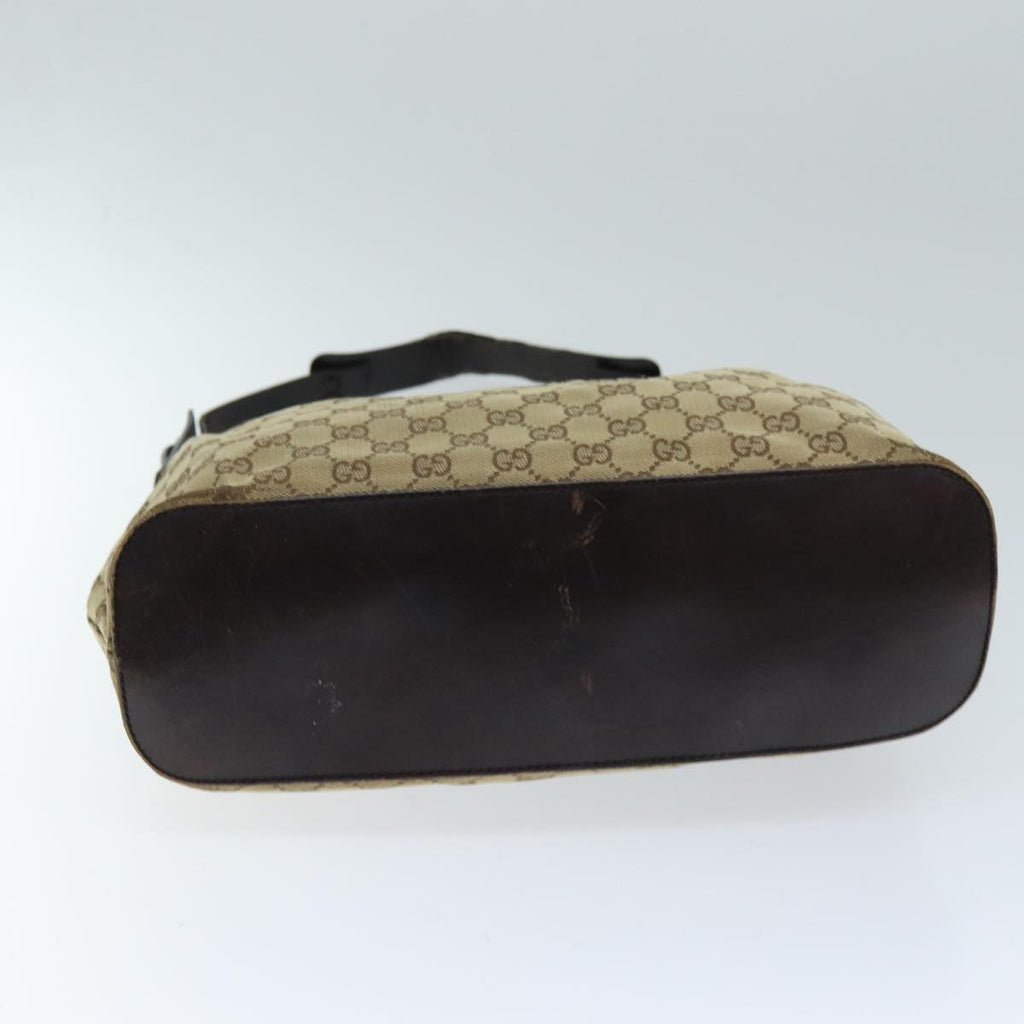 GUCCI GG Canvas Shoulder Bag Beige 106242 73740