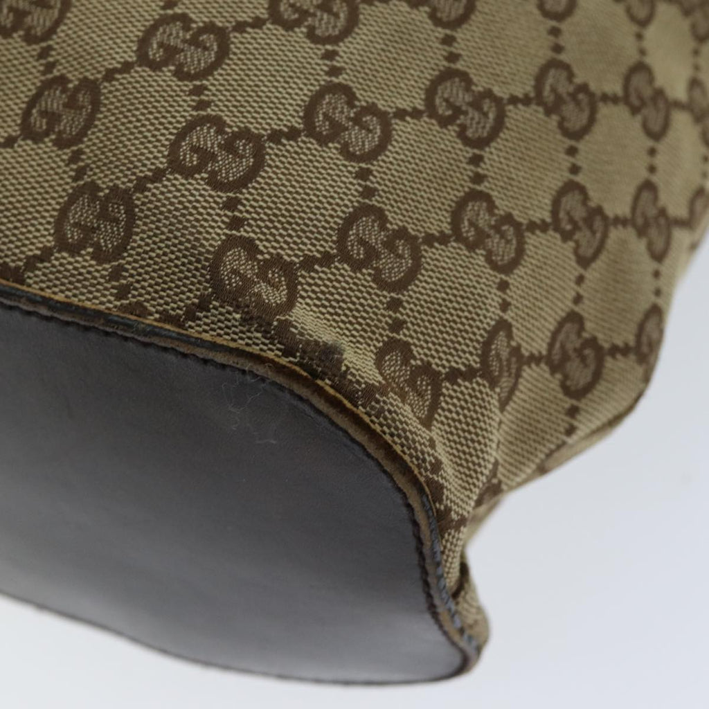 GUCCI GG Canvas Shoulder Bag Beige 106242 73740