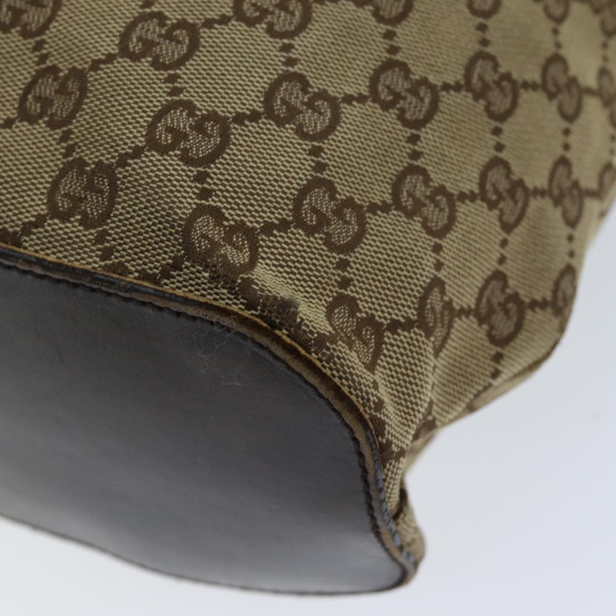 GUCCI GG Canvas Shoulder Bag Beige 106242 73740