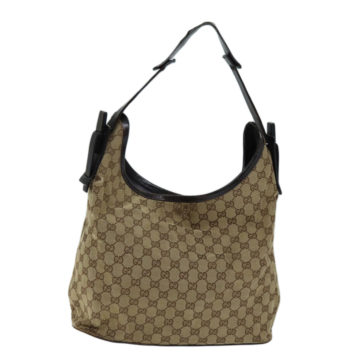 GUCCI GG Canvas Shoulder Bag Beige 106242 73740