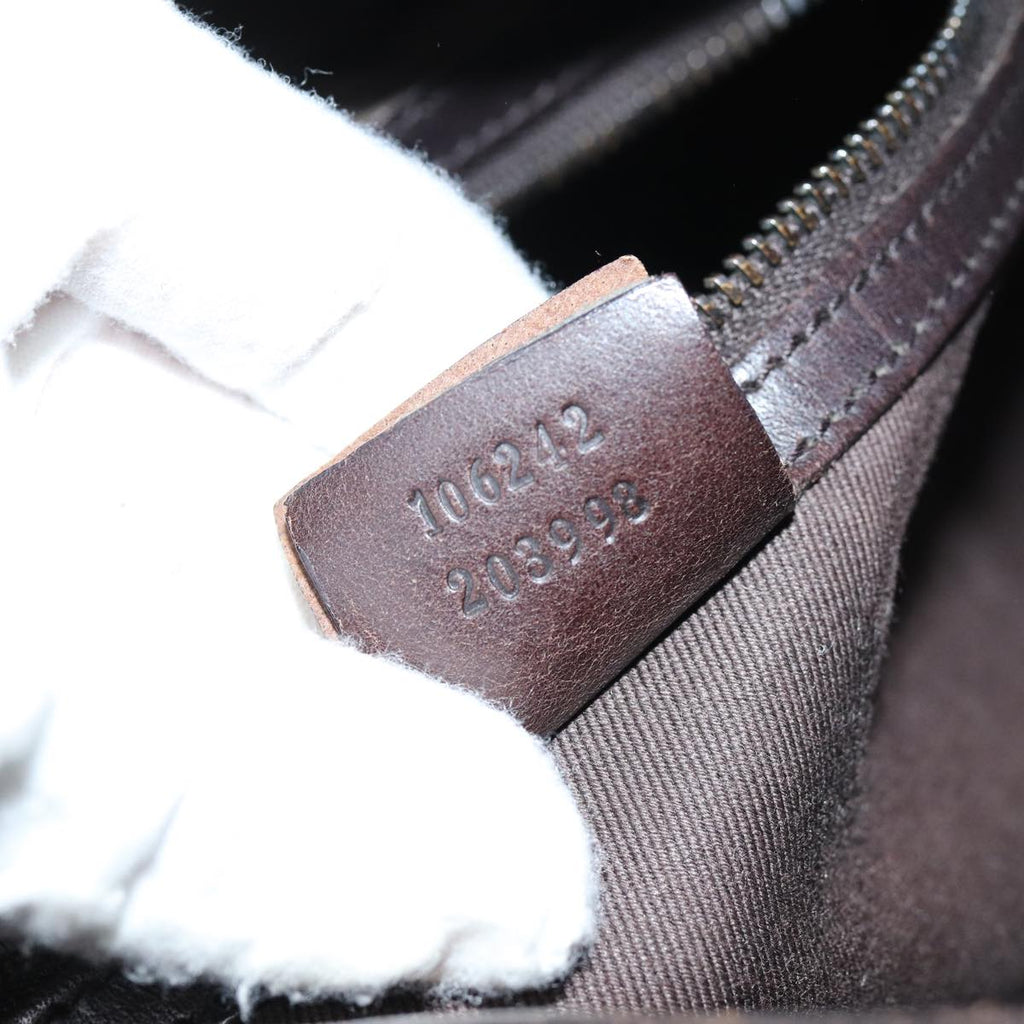 GUCCI GG Canvas Shoulder Bag Beige 106242 73740