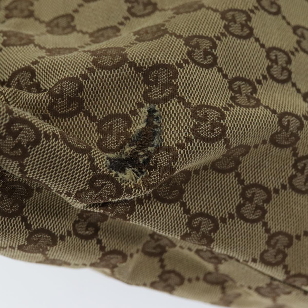 GUCCI GG Canvas Shoulder Bag Beige 106242 73740