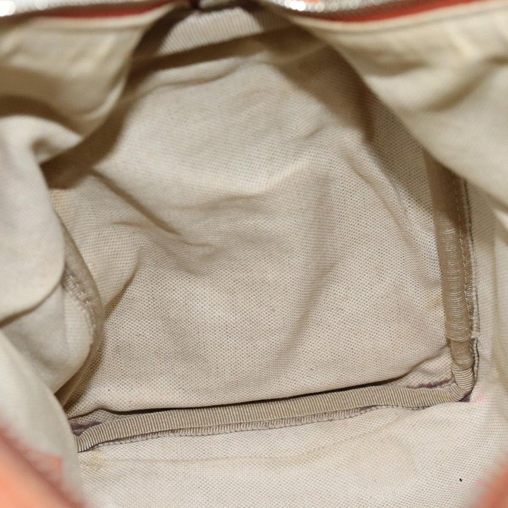 GUCCI GG Canvas Sherry Line Hand Bag 2way Beige Blue Brown 247205 73743